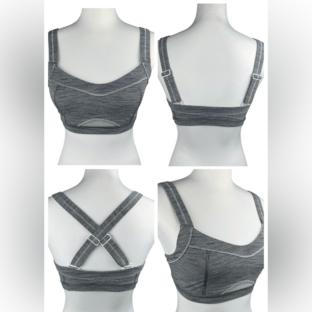Lululemon Run Engage Sports Bra Wee Are From Space White Combo Luxtreme Yoga